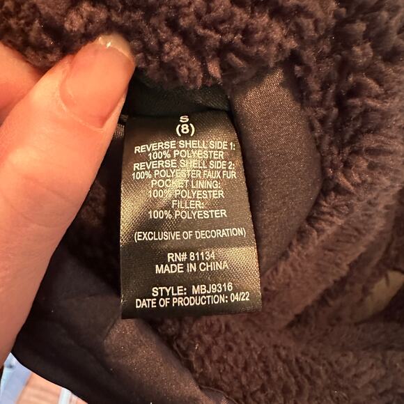 Swiss Alps Boys Reversible Hooded Jacket Grey & Black Zip Up NWT Size Small (8) - Picture 9 of 9